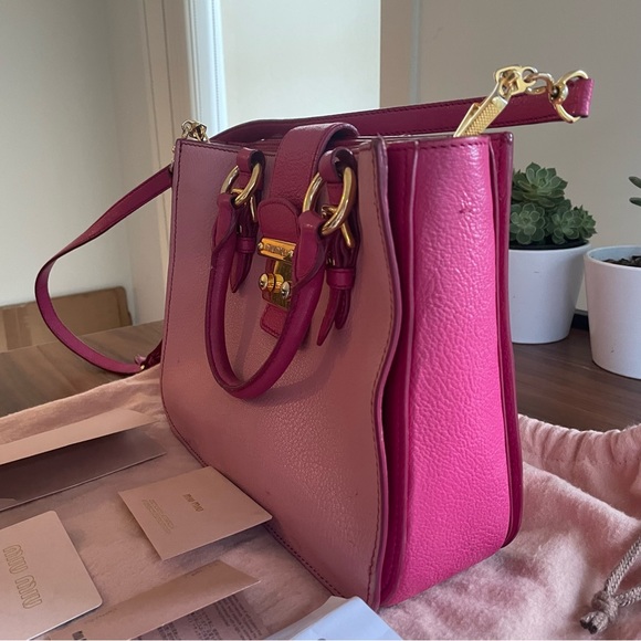 HOST PICK⭐️Authentic Miu Miu Leather bag 💖 - Picture 5 of 12